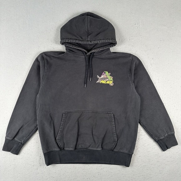 Palace Skateboards Octo Hoodie Men's Large Black Pullover Sweatshirt Octopus - Picture 1 of 16